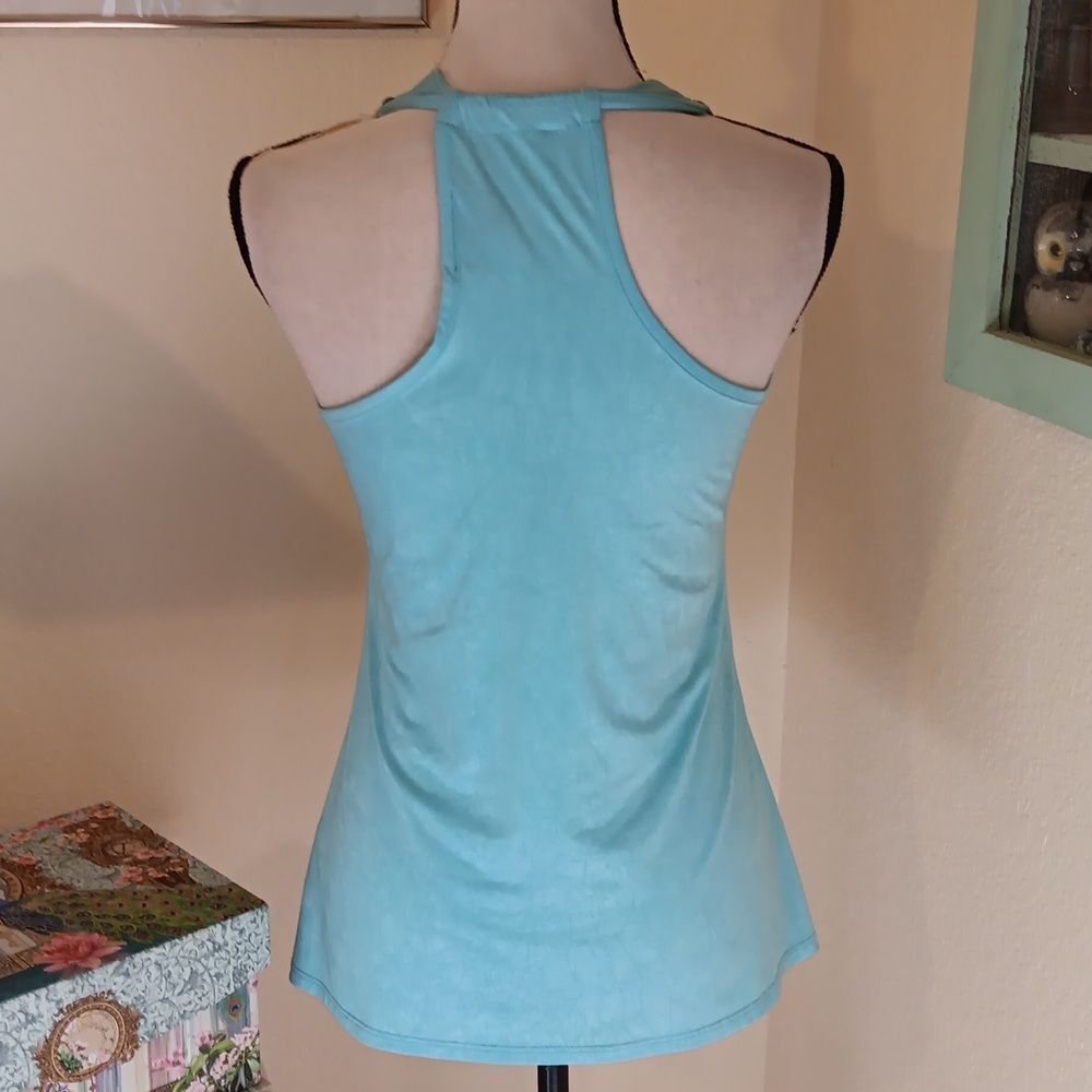 Bwear Blue Embellished Sleeveless Tank Top - Picture 5 of 12